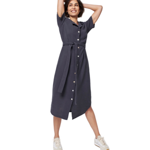Faherty Cotton Gauze Shirt Dress